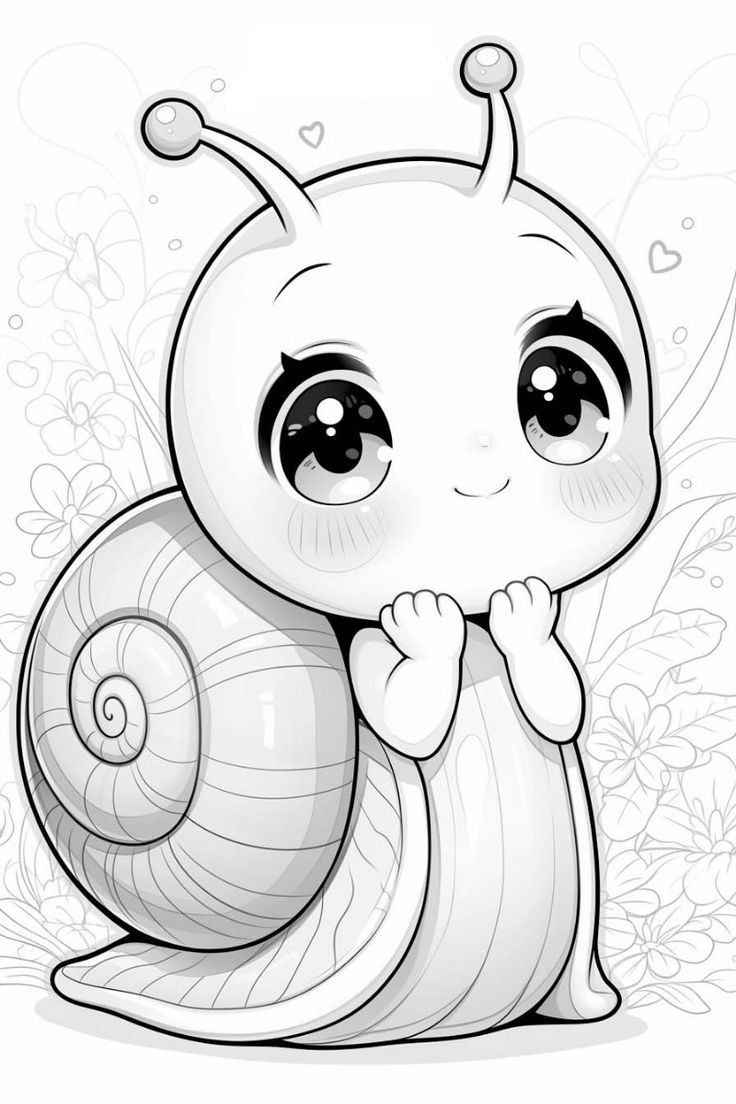 Desenho de Caracol Desenho Colorir Imprimir 01