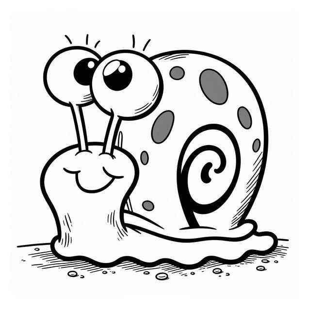 Desenho de Caracol Desenho Colorir Imprimir 05