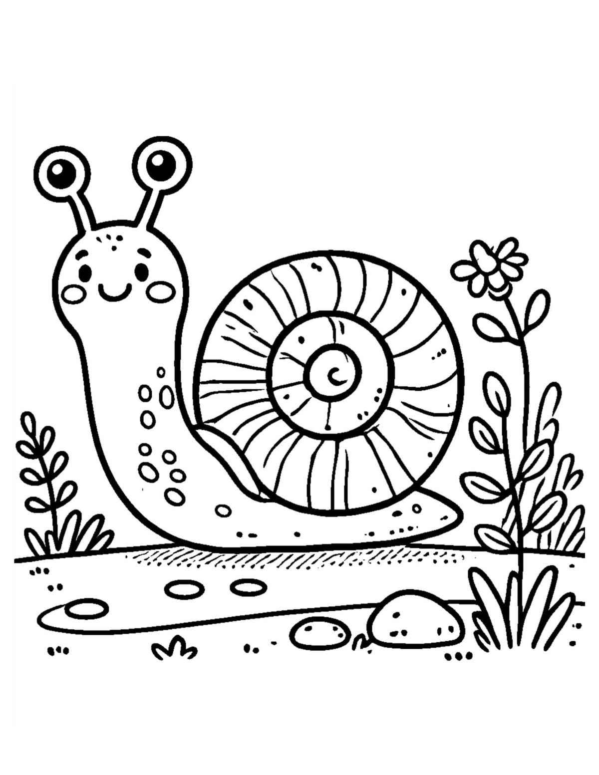 Desenho de Caracol Desenho Colorir Imprimir 10