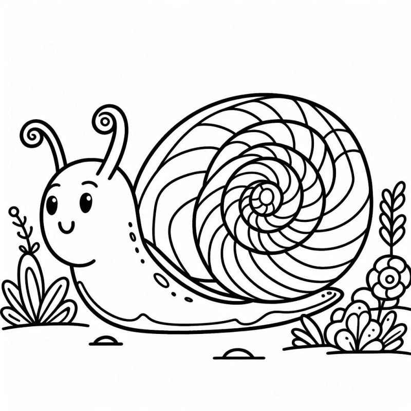 Desenho de Caracol Desenho Colorir Imprimir 22
