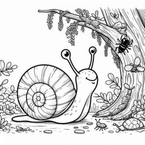 Desenho de Caracol Desenho Colorir Imprimir 24