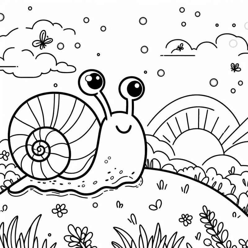 Desenho de Caracol Desenho Colorir Imprimir 30