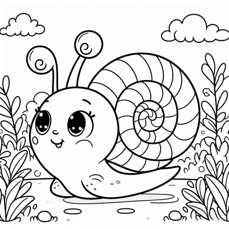 Desenho de Caracol Desenho Colorir Imprimir 32