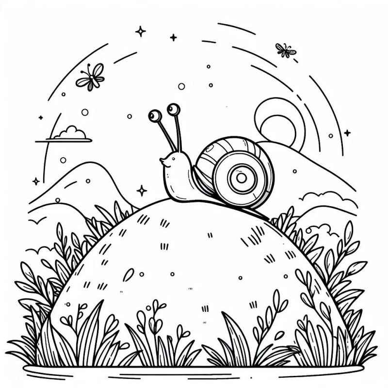 Desenho de Caracol Desenho Colorir Imprimir 33