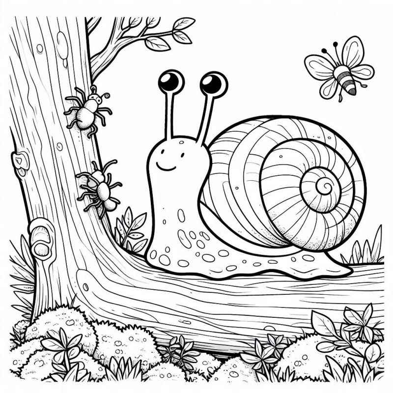 Desenho de Caracol Desenho Colorir Imprimir 34