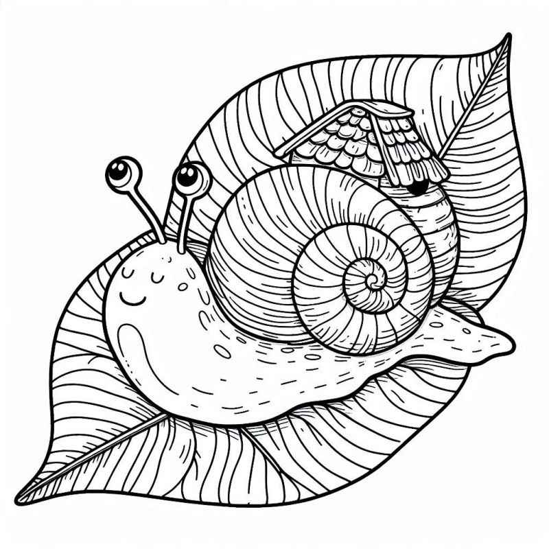 Desenho de Caracol Desenho Colorir Imprimir 36
