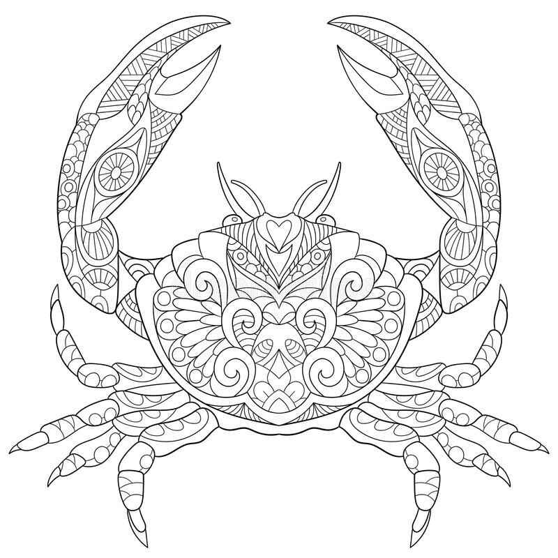 Desenho de Caranguejo Desenho Colorir Imprimir 03