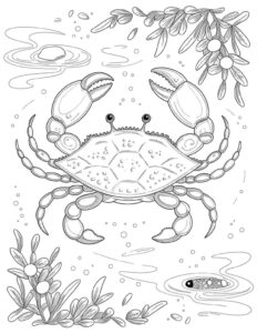 Desenho de Caranguejo Desenho Colorir Imprimir 06