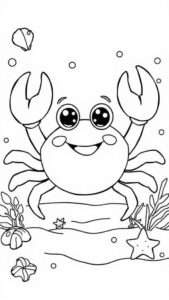 Desenho de Caranguejo Desenho Colorir Imprimir 09