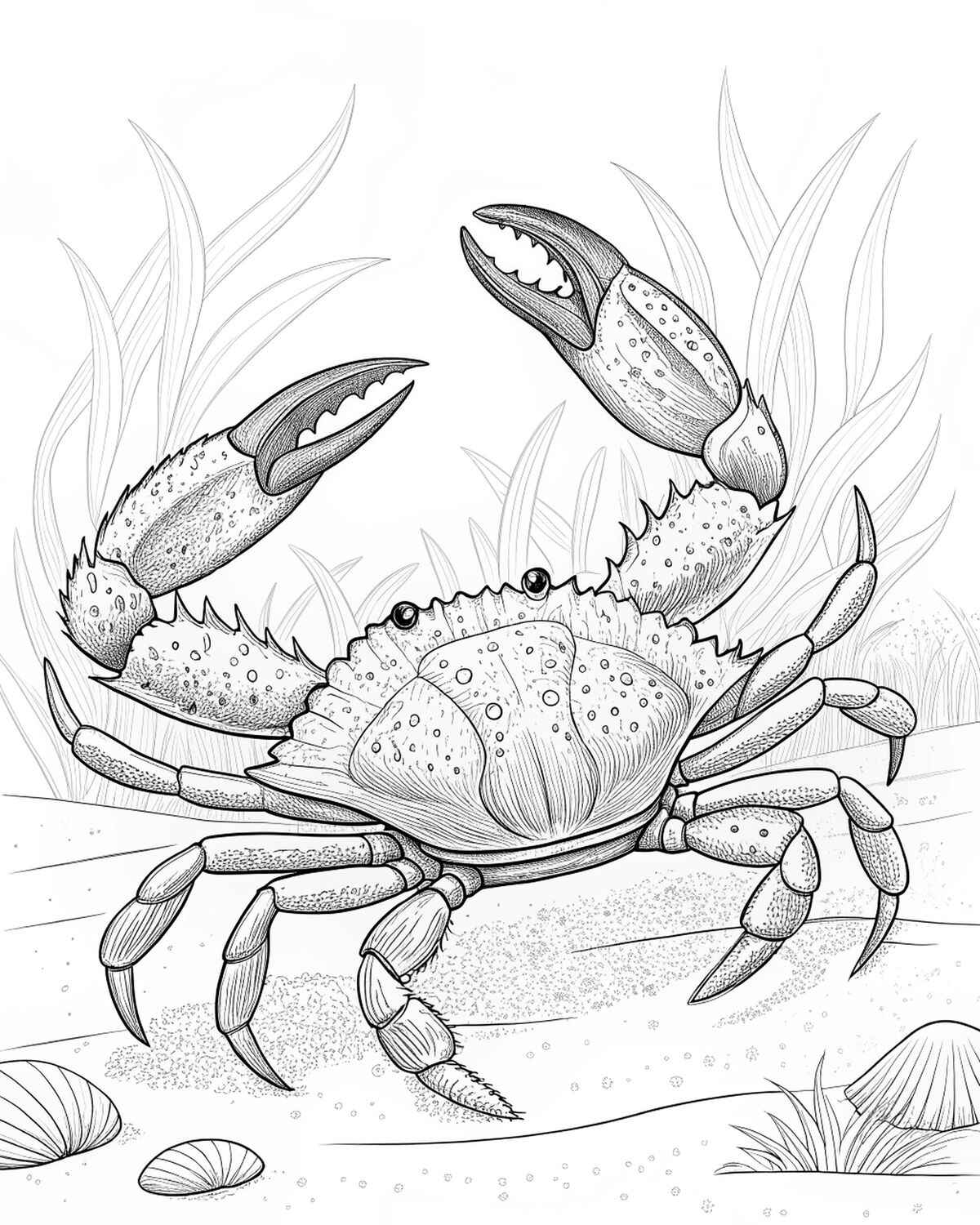 Desenho de Caranguejo Desenho Colorir Imprimir 12