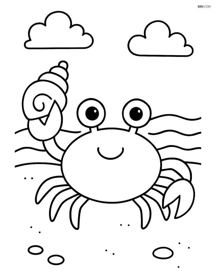 Desenho de Caranguejo Desenho Colorir Imprimir 17