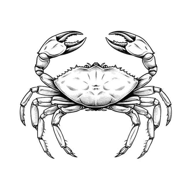 Desenho de Caranguejo Desenho Colorir Imprimir 19