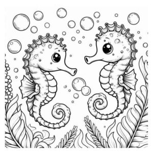 Desenho de Cavalo Marinho Desenho Colorir Imprimir 19