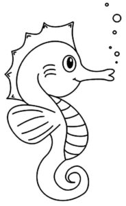 Desenho de Cavalo Marinho Desenho Colorir Imprimir 28