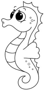 Desenho de Cavalo Marinho Desenho Colorir Imprimir 29