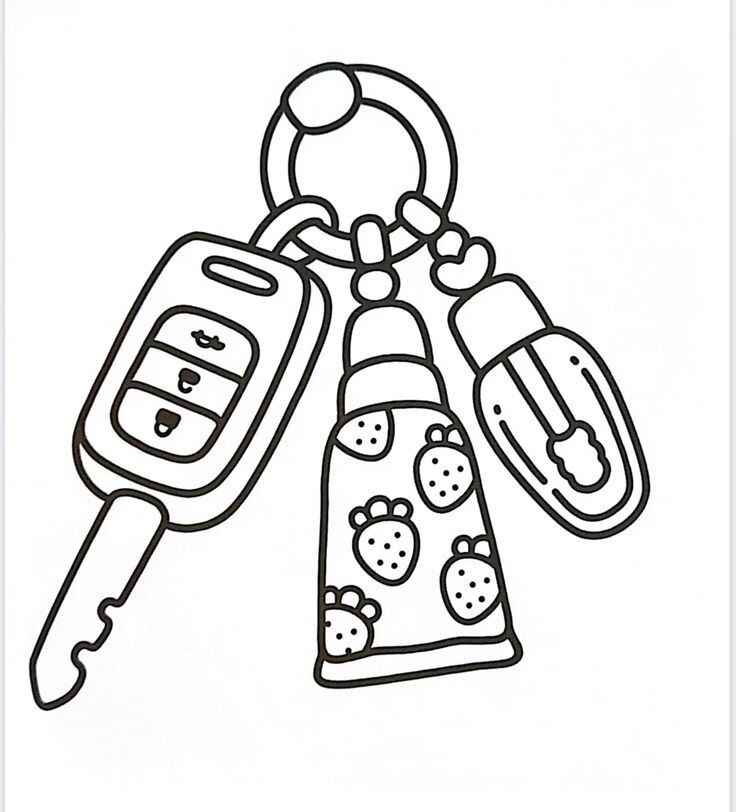 Desenho de Chave Desenho Colorir Imprimir 01