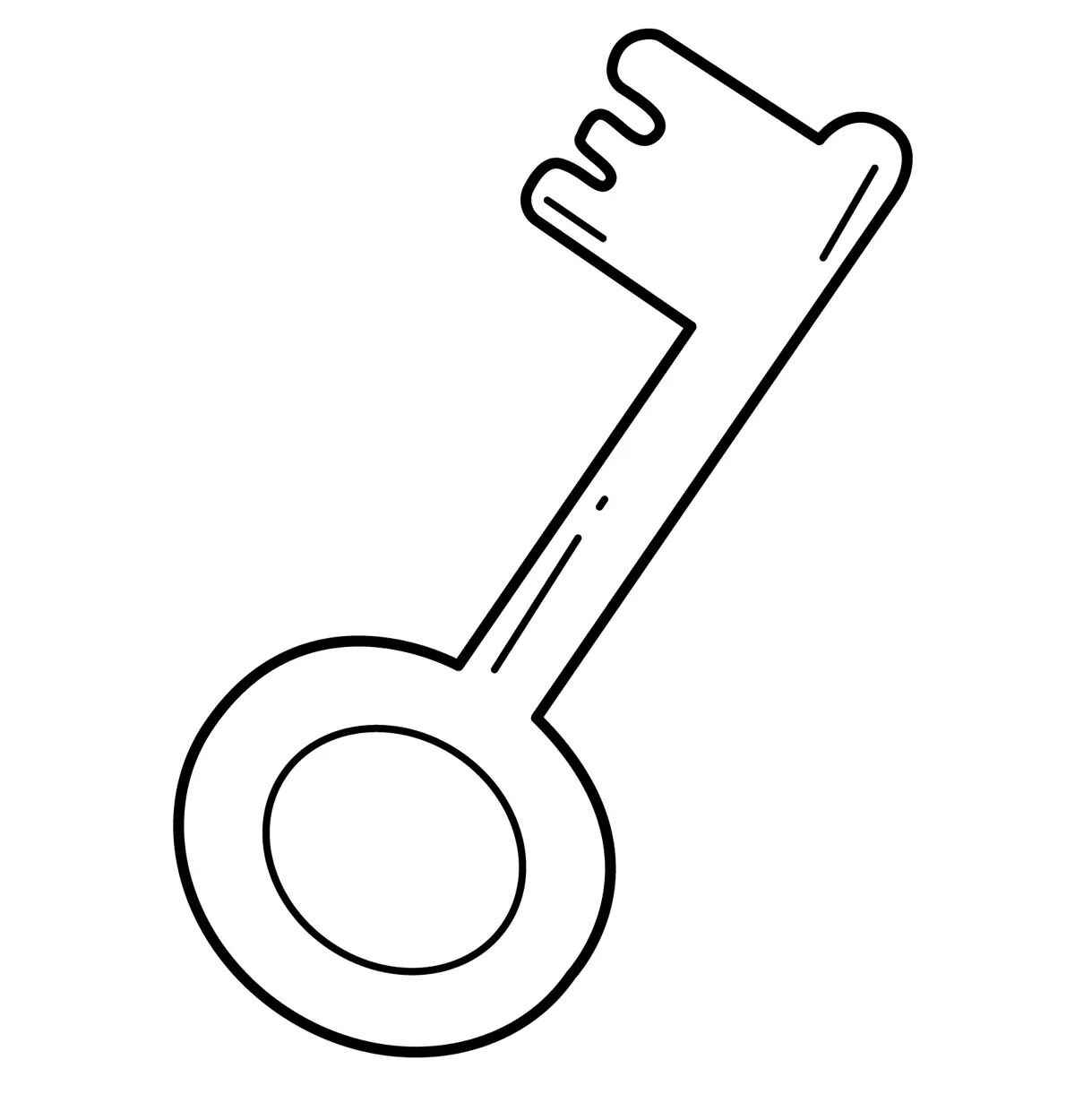 Desenho de Chave Desenho Colorir Imprimir 06