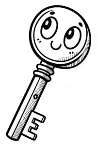 Desenho de Chave Desenho Colorir Imprimir 07