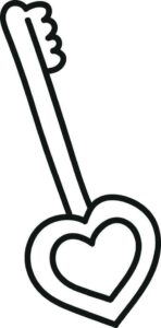 Desenho de Chave Desenho Colorir Imprimir 08