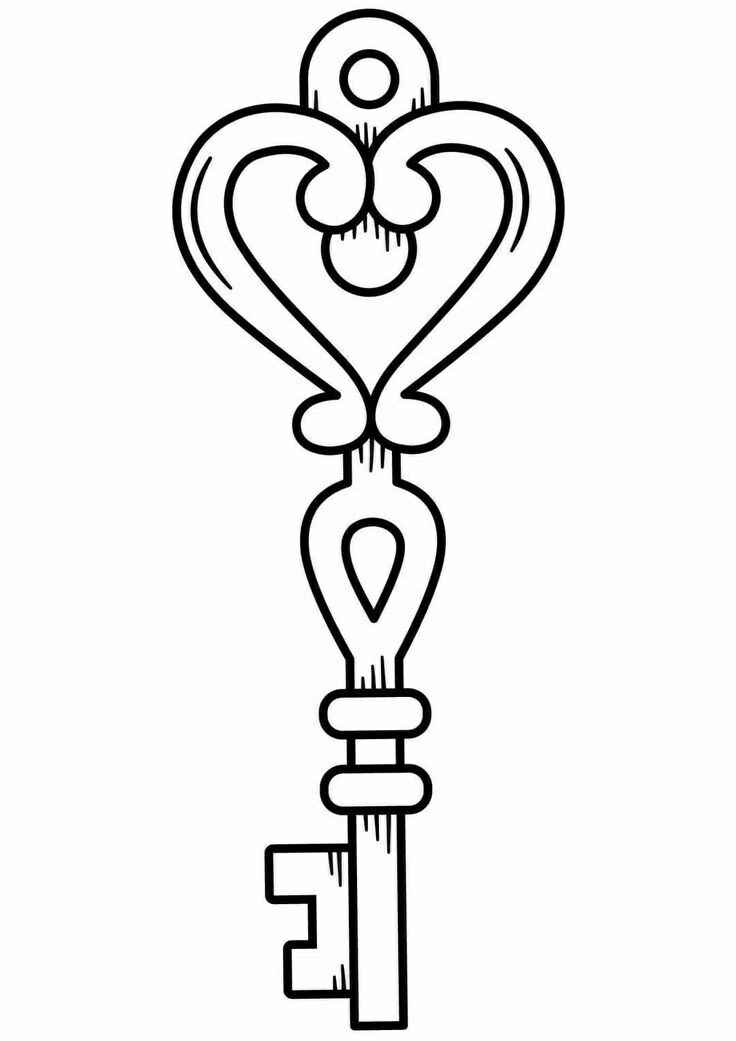 Desenho de Chave Desenho Colorir Imprimir 10