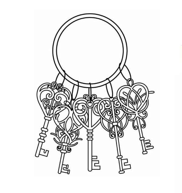 Desenho de Chave Desenho Colorir Imprimir 11