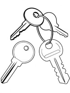 Desenho de Chave Desenho Colorir Imprimir 17