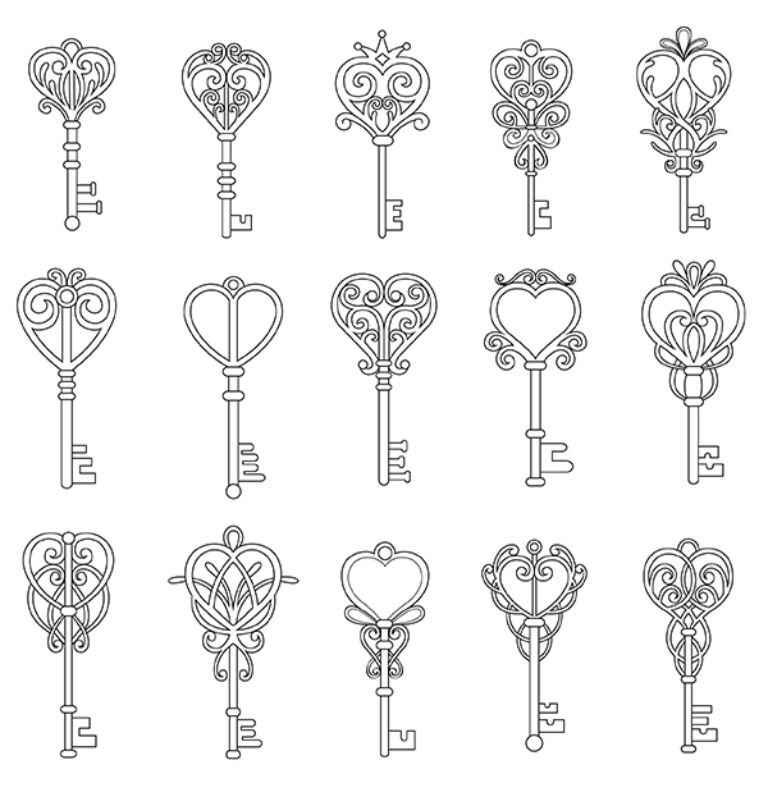 Desenho de Chave Desenho Colorir Imprimir 20