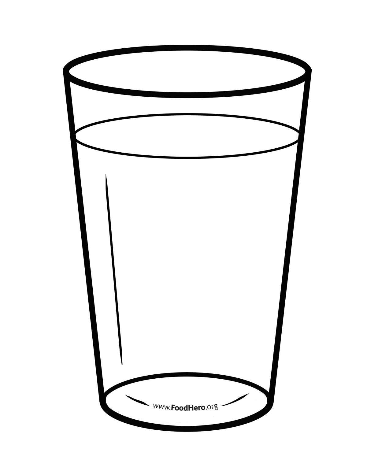 Desenho de Copo Desenho Colorir Imprimir 01