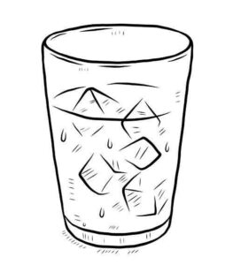 Desenho de Copo Desenho Colorir Imprimir 02