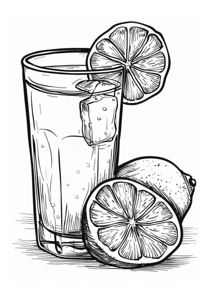 Desenho de Copo Desenho Colorir Imprimir 03