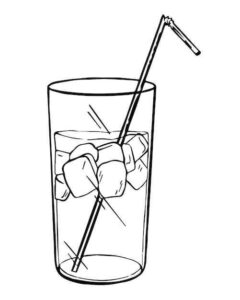 Desenho de Copo Desenho Colorir Imprimir 11