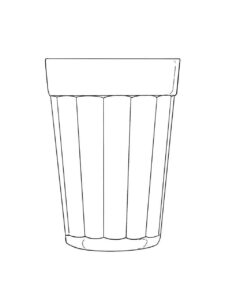 Desenho de Copo Desenho Colorir Imprimir 25
