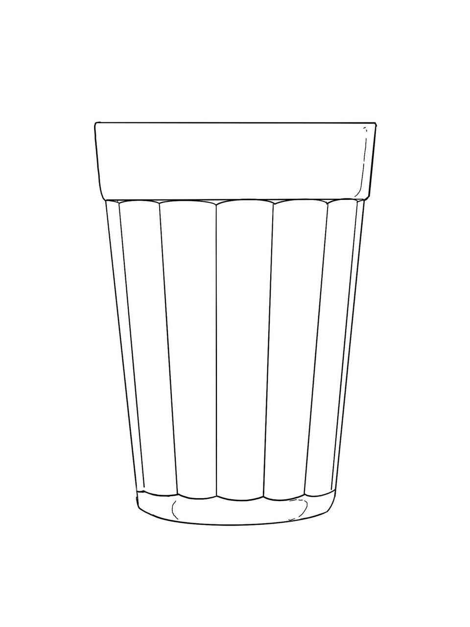 Desenho de Copo Desenho Colorir Imprimir 25