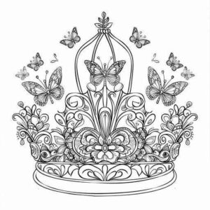 Desenho de Coroa Desenho Colorir Imprimir 02