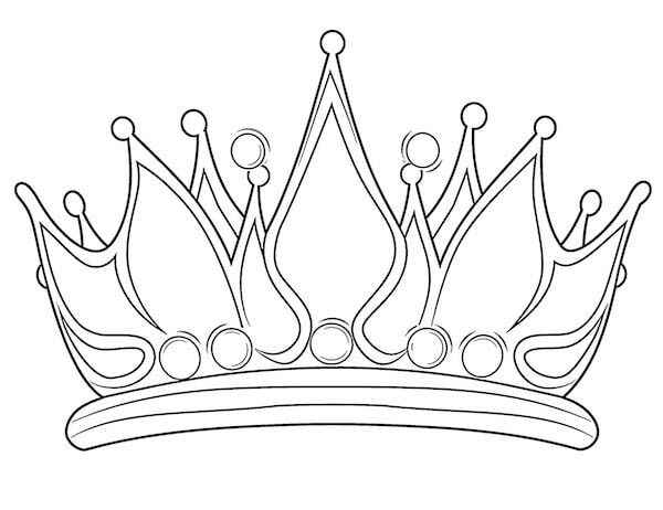 Desenho de Coroa Desenho Colorir Imprimir 05