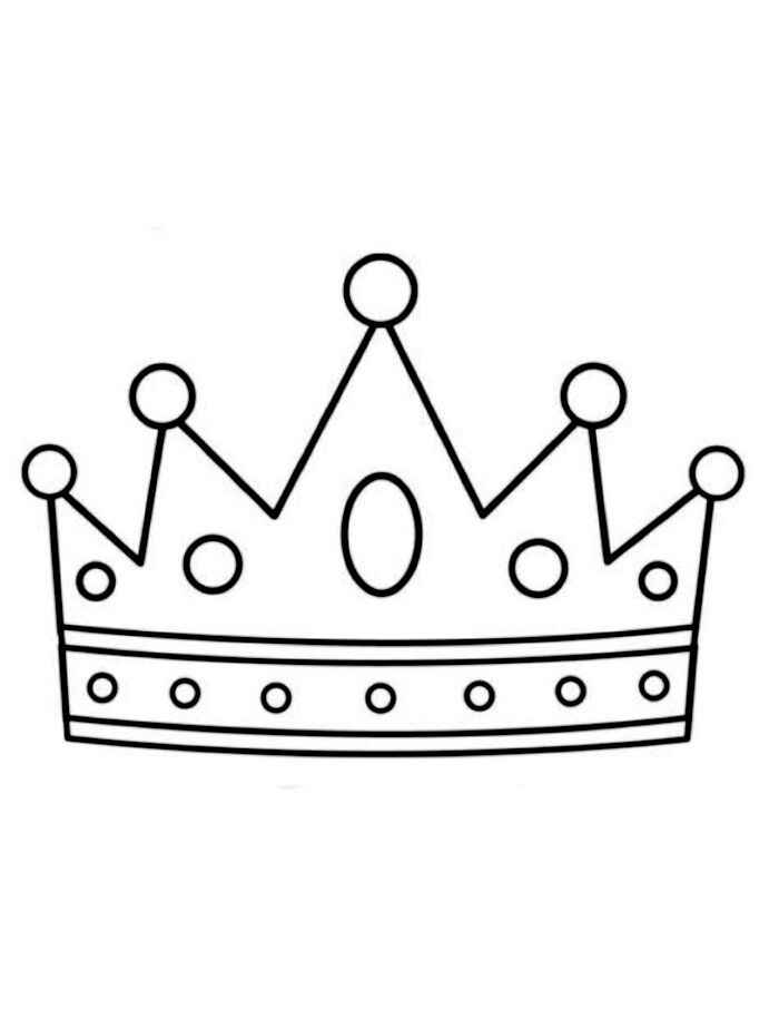 Desenho de Coroa Desenho Colorir Imprimir 06
