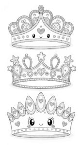 Desenho de Coroa Desenho Colorir Imprimir 07