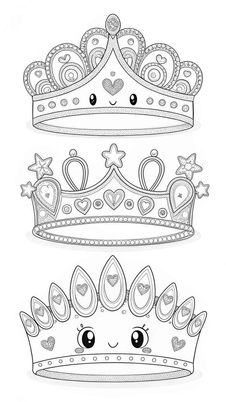 Desenho de Coroa Desenho Colorir Imprimir 07