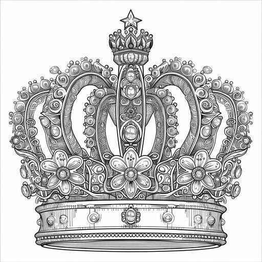 Desenho de Coroa Desenho Colorir Imprimir 10