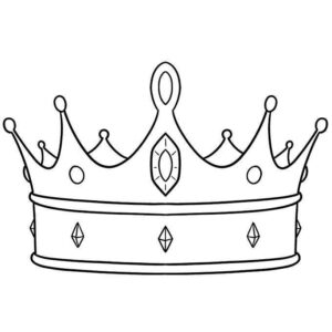 Desenho de Coroa Desenho Colorir Imprimir 11