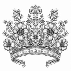 Desenho de Coroa Desenho Colorir Imprimir 14