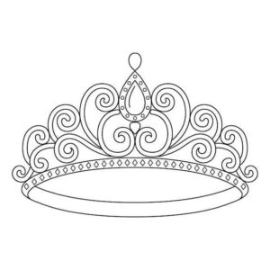 Desenho de Coroa Desenho Colorir Imprimir 15