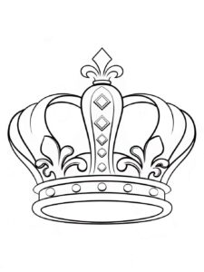 Desenho de Coroa Desenho Colorir Imprimir 16