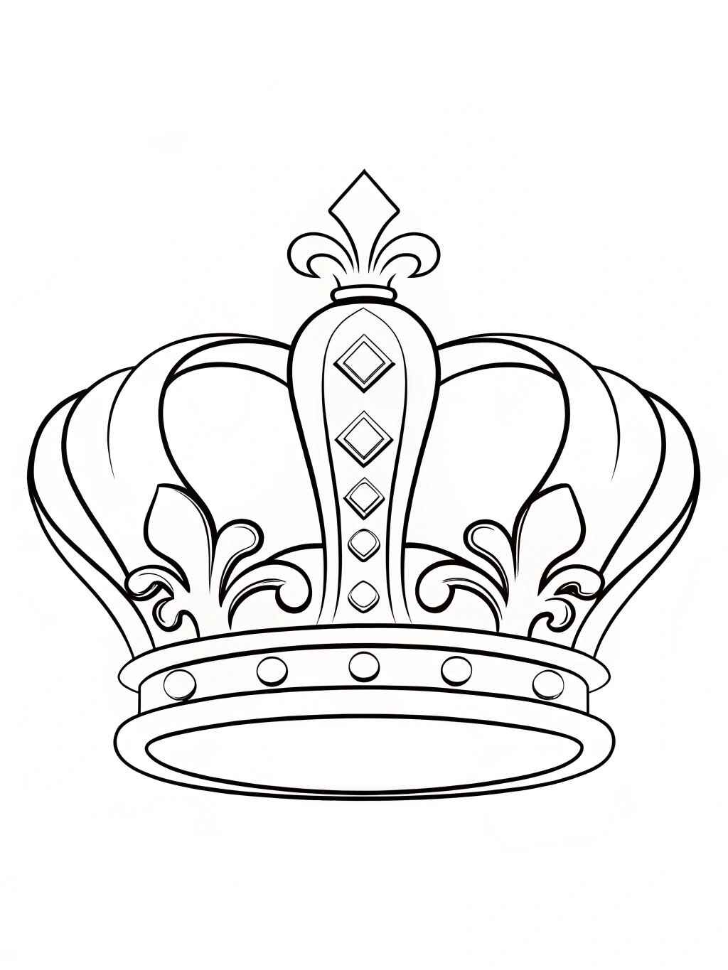 Desenho de Coroa Desenho Colorir Imprimir 16