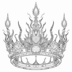 Desenho de Coroa Desenho Colorir Imprimir 18