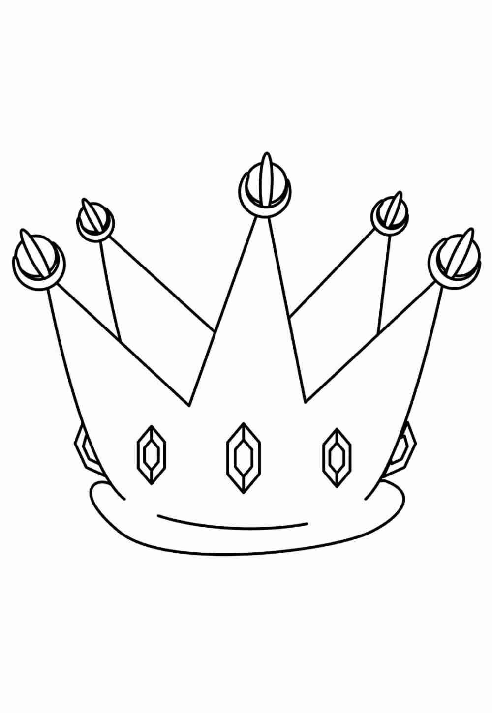 Desenho de Coroa Desenho Colorir Imprimir 22