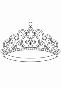 Desenho de Coroa Desenho Colorir Imprimir 30