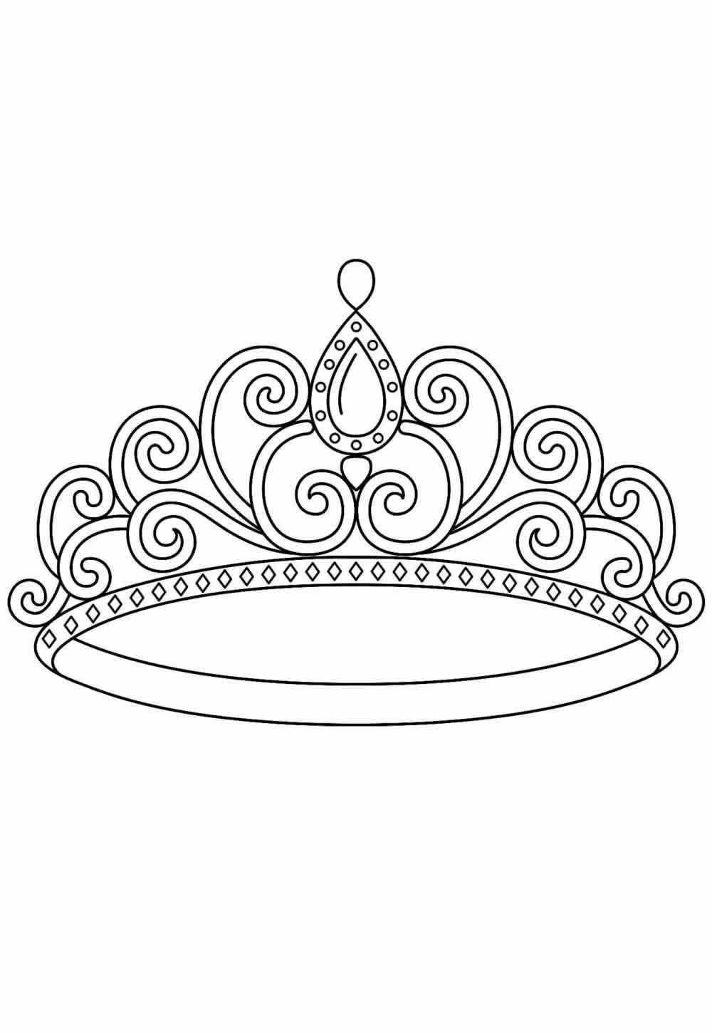 Desenho de Coroa Desenho Colorir Imprimir 30
