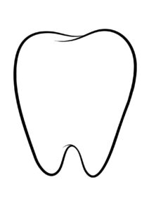 Desenho de Dente Desenho Colorir Imprimir 03