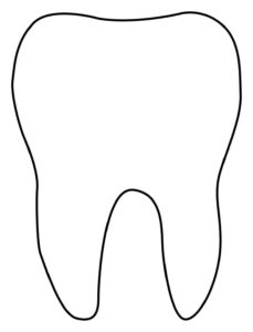 Desenho de Dente Desenho Colorir Imprimir 11